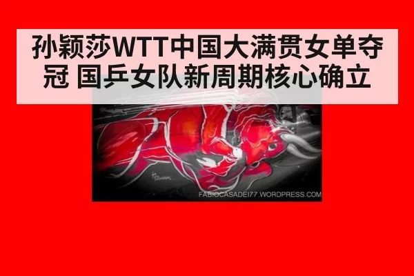 孙颖莎WTT中国大满贯女单夺冠 国乒女队新周期核心确立